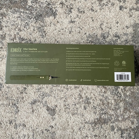 EDRÉE The loulou 2-in-1 styler - OLIVE - Picture 4 of 5